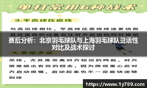 赛后分析：北京羽毛球队与上海羽毛球队灵活性对比及战术探讨